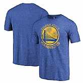 Men's Golden State Warriors Distressed Team Logo Blue T-Shirt FengYun,baseball caps,new era cap wholesale,wholesale hats